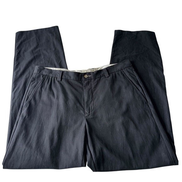 Tommy Bahama Pants Silk Blend Black Men's Waist 36x33 - Picture 1 of 7